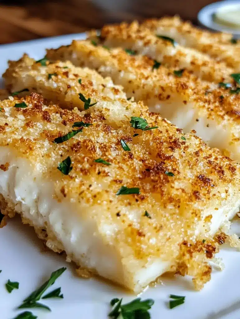 Air Fryer Crispy Panko Parmesan Fish Fillets