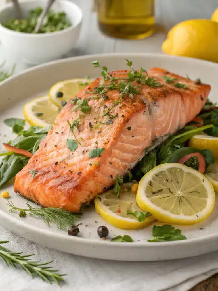 salmon dinner