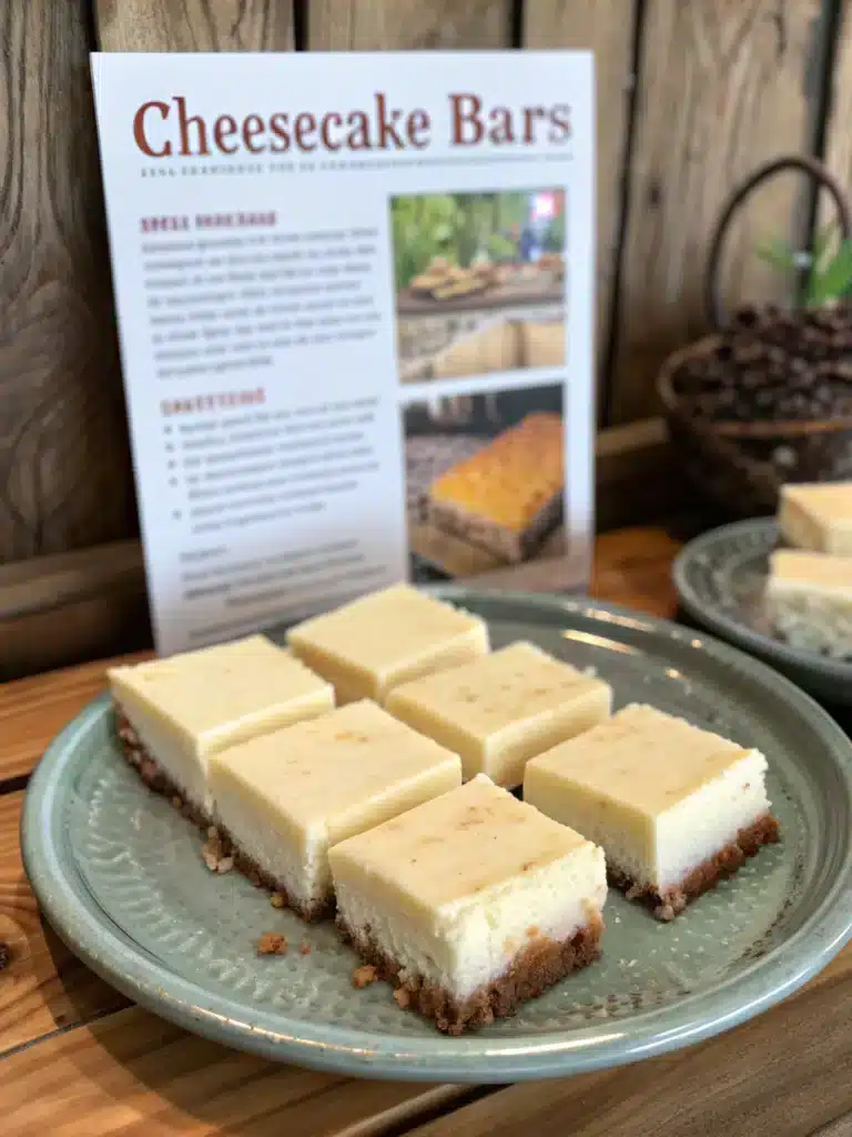 cheesecake bars recipe