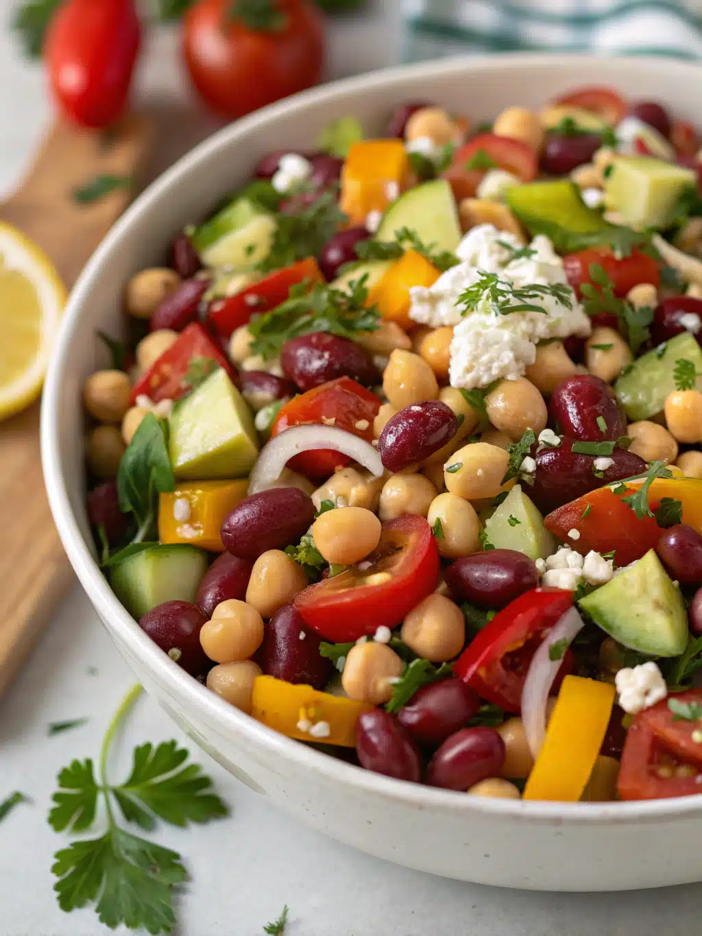 dense bean salad