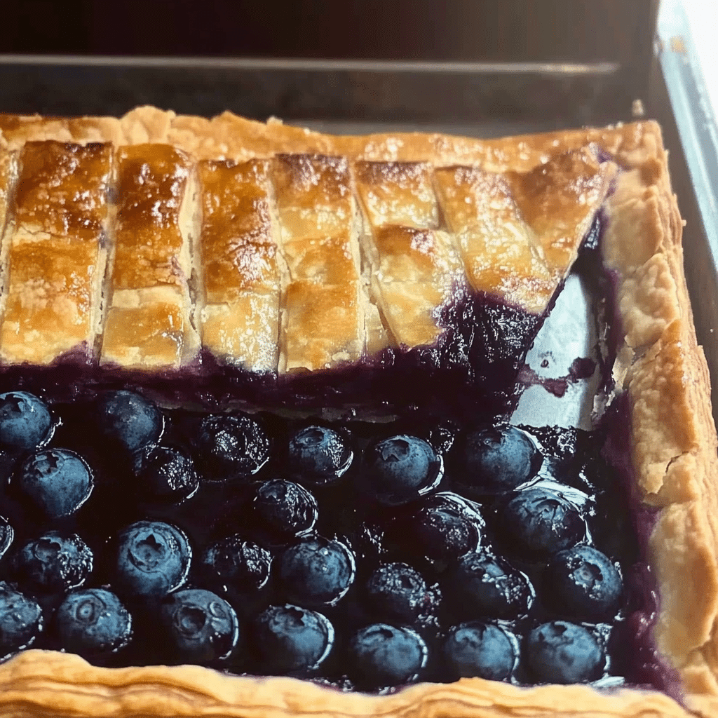 Blueberry Galette with Frozen Blueberries